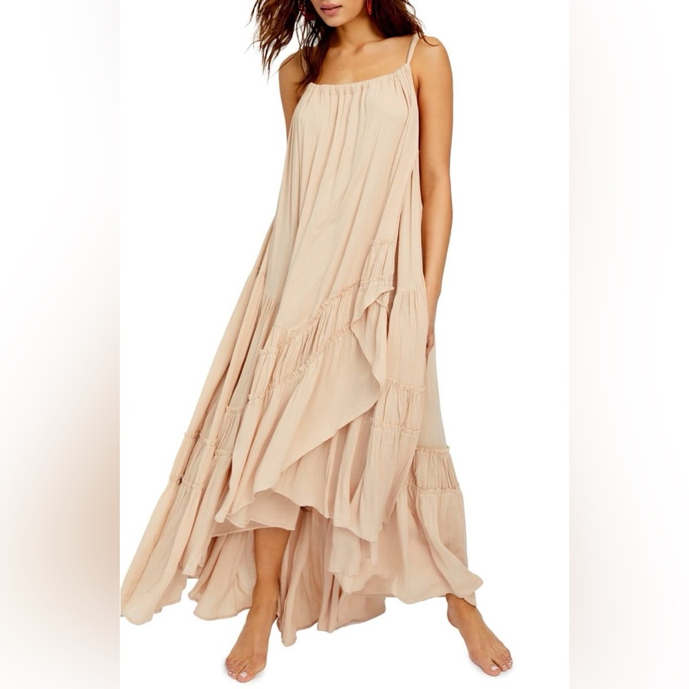 Free People Tan Maxi Dress